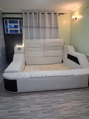 Multifunctional King Size Bed Frame, Modern Luxury Smart Bed