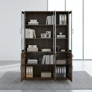 3-Door's Wood Home Office Cabinet