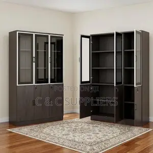 3-Door's Wood Home Office Cabinet