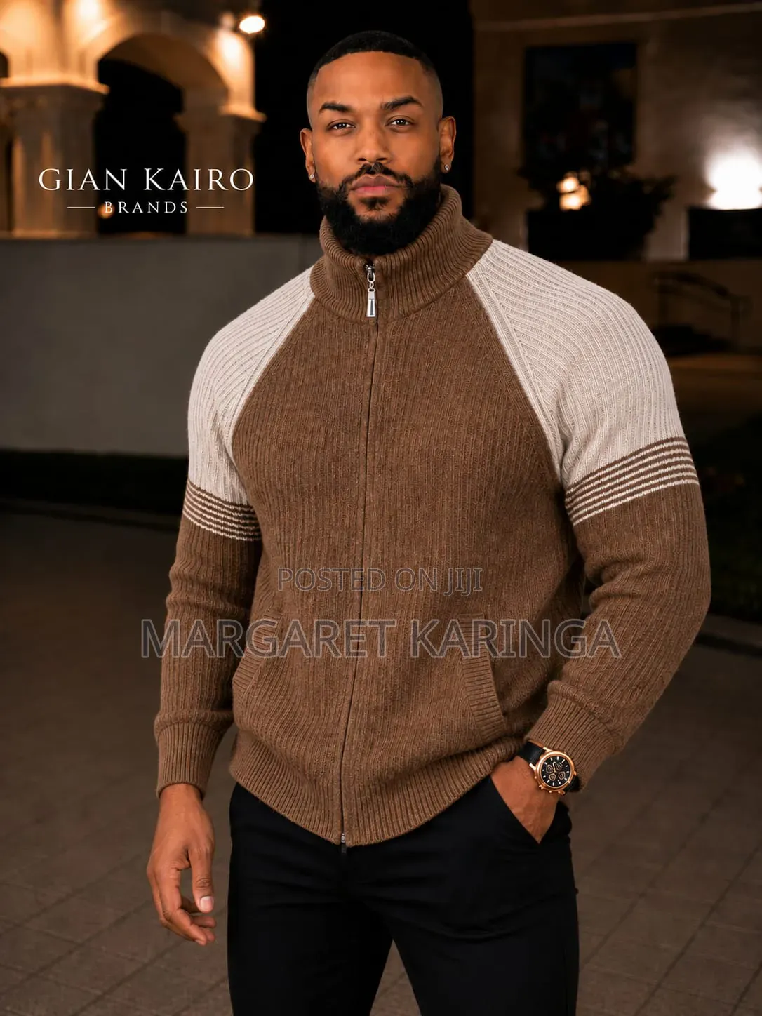 Men Zipped Sweaters