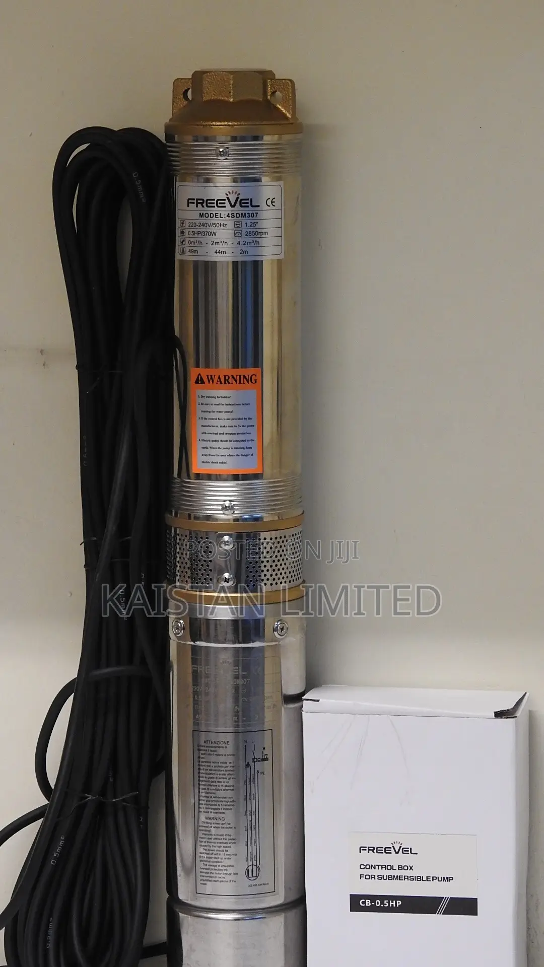 4sdm307 Freevel Submersible/ Borehole Pump/0.5hp Deep Well Pump