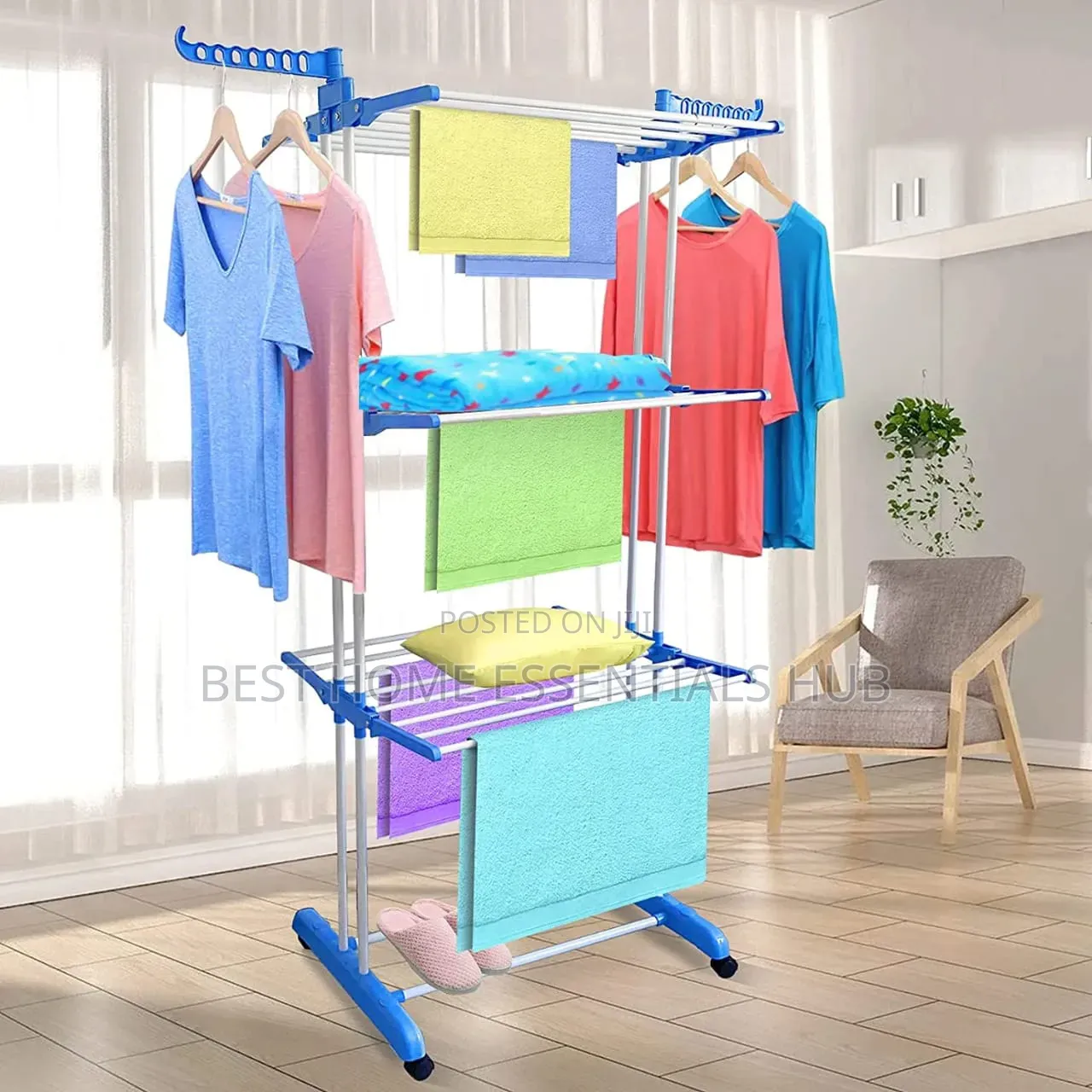 Double Portable / Movable Cloth Drying Rack