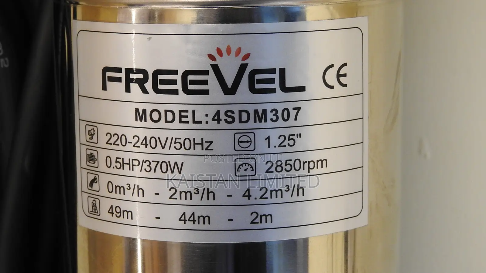 Freevel Submersible Water Pump 0.5hp/ Borehole Submersible Pump 0.5hp