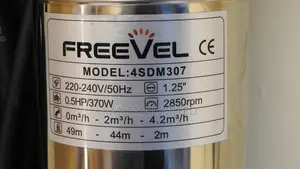 Freevel Submersible Water Pump 0.5hp/ Borehole Submersible Pump 0.5hp