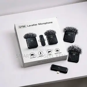 Professional 3 in 1 Dual Mics Wireless Lavalier Microphone