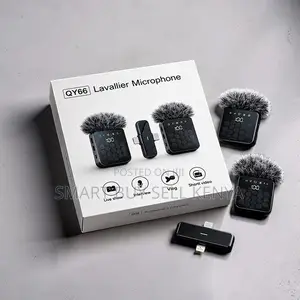 High Quality 3 in 1 Dual Mics Wireless Lavalier Microphone