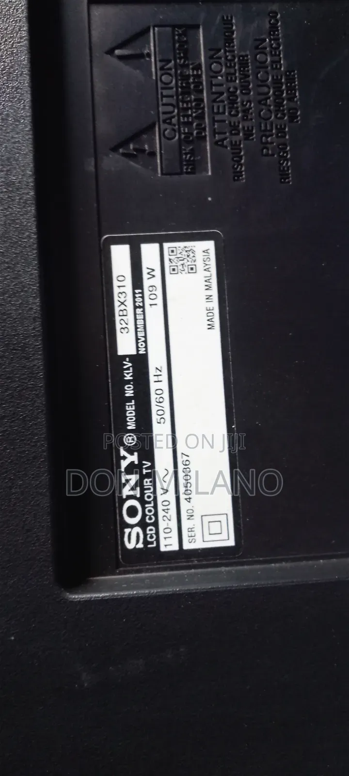 Sony Bravia 32" Tv on Sale