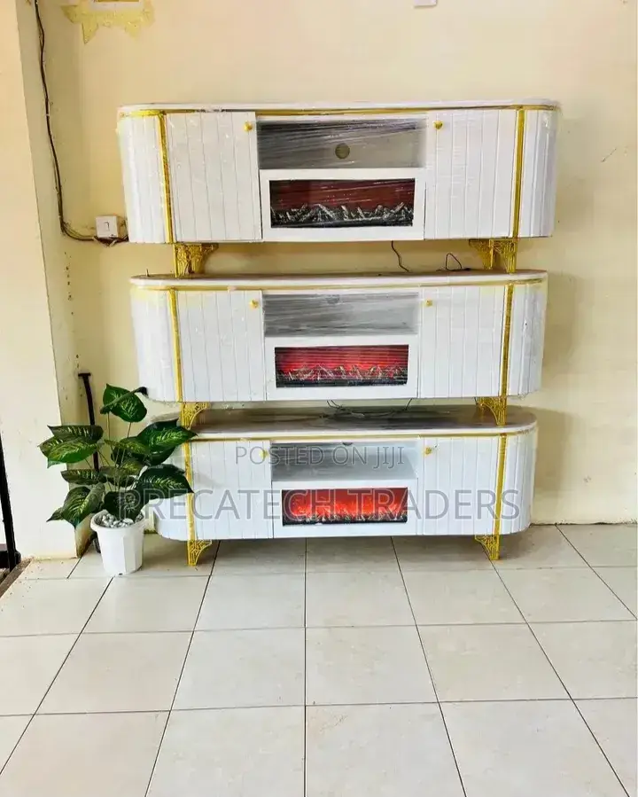 Modern Tv Stand With Electric Fireplace
