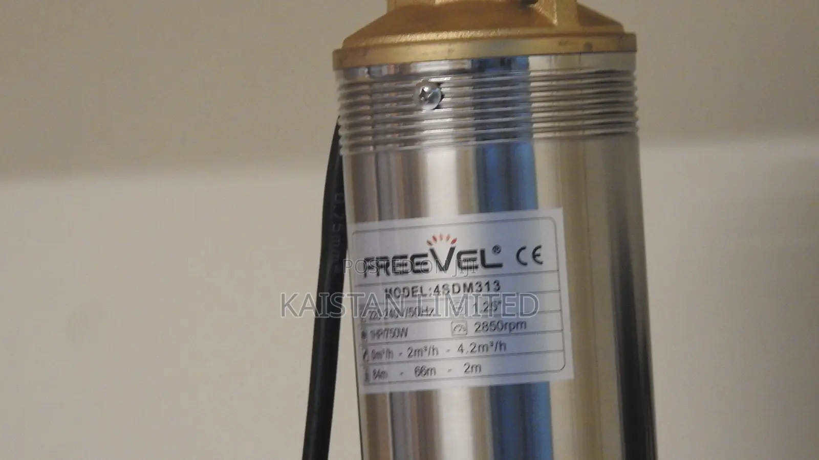 1hp Submersible Pump/Deep Well Pump 85m Lift