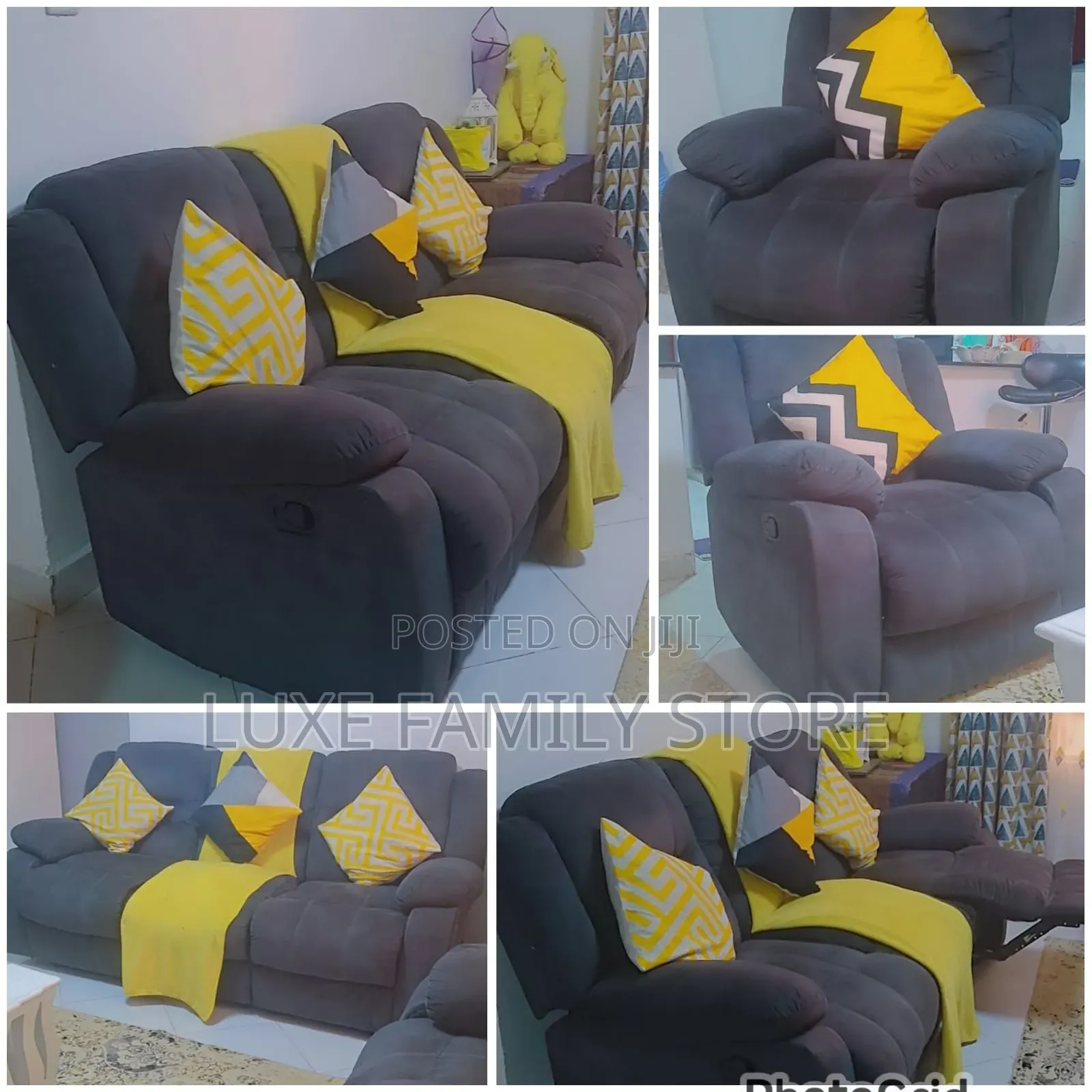 5-Seater Recliner Sofa Set