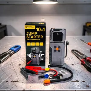 Ultra-Powerful 10-in-1 Car Jumpstarter Digital Air Compressor Inflator