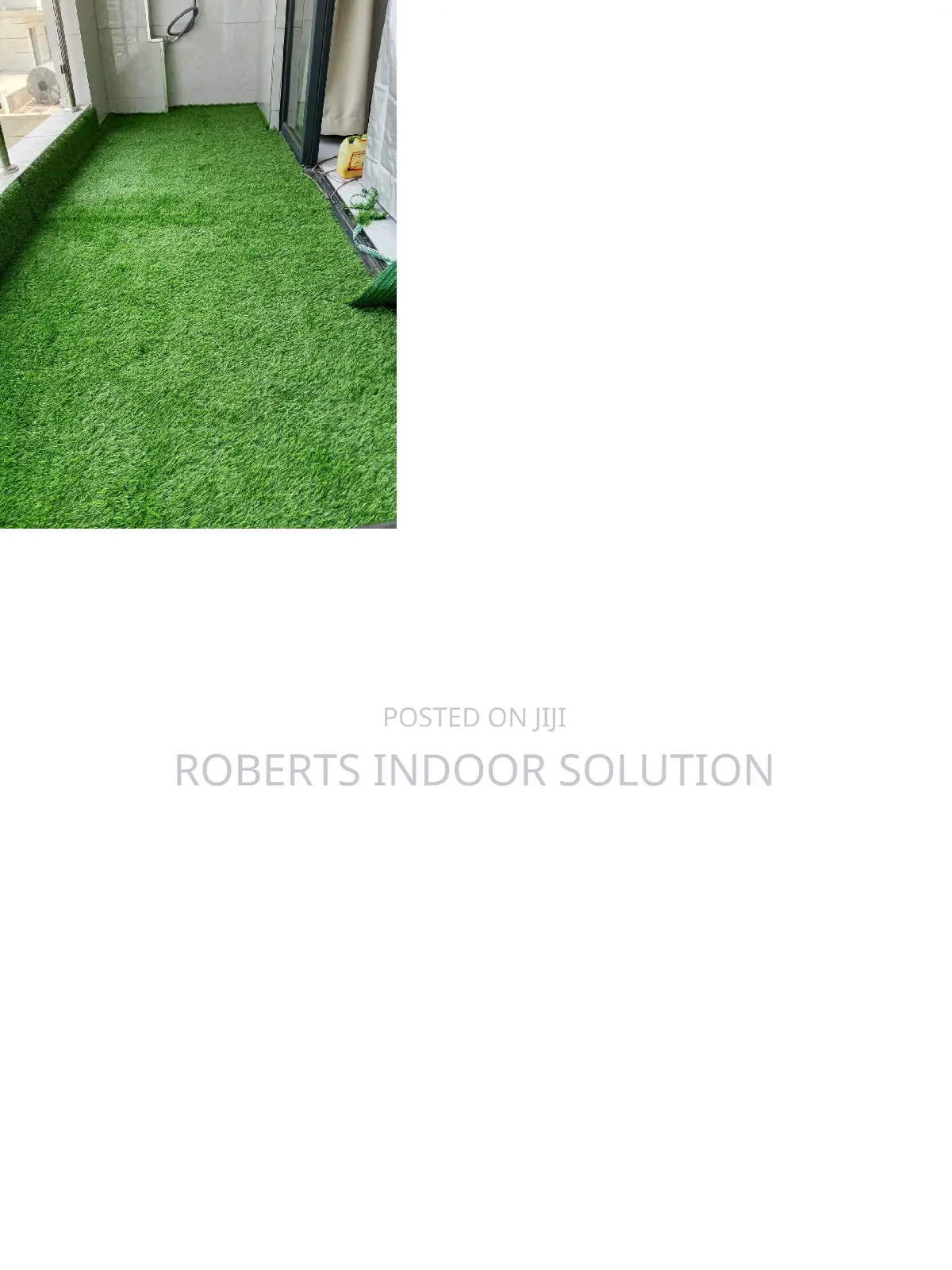 30mm Natural Green Artificial Carpet Grass