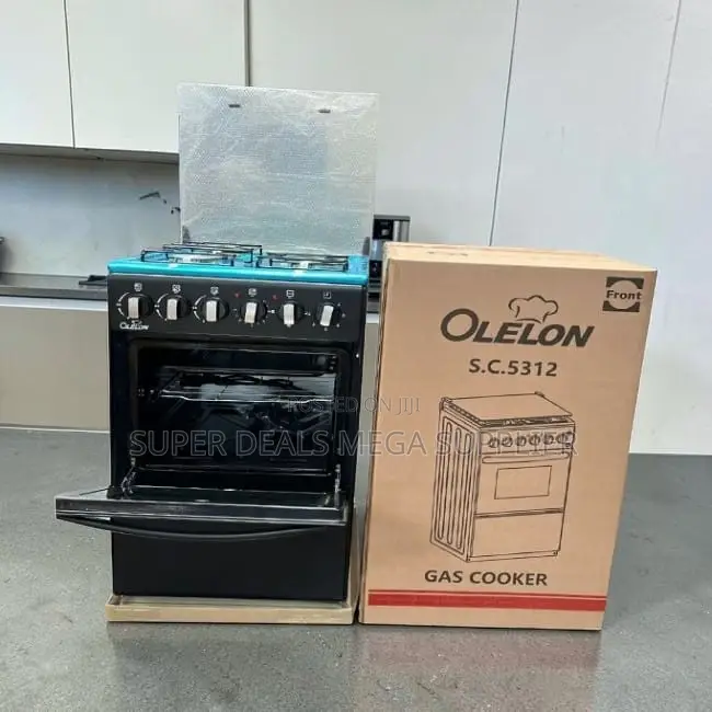 Stylish Free Standing 4 Gas Cooker Burner With Electric Oven