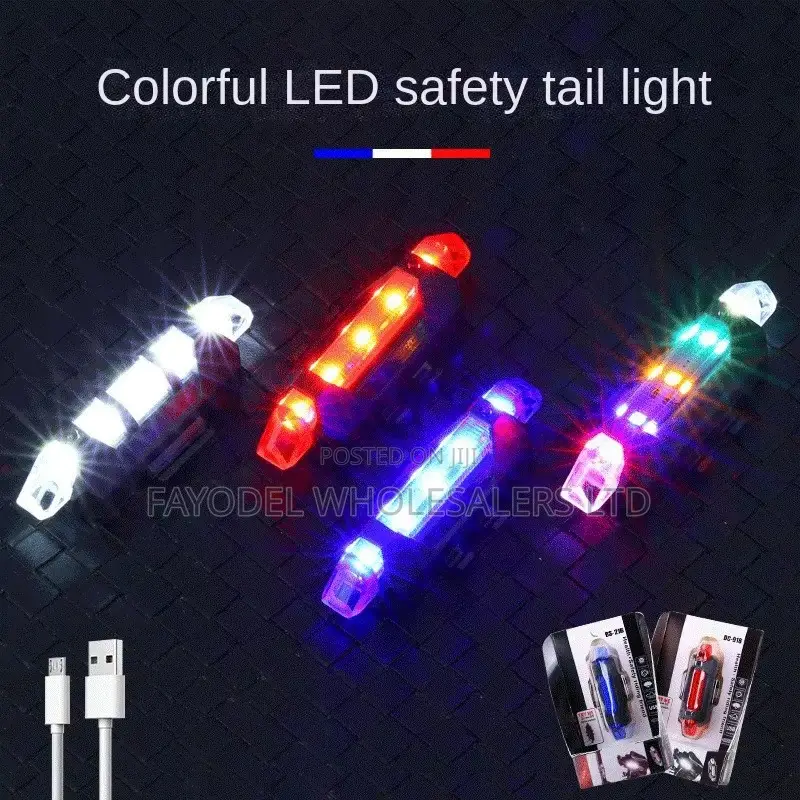 Usb Rechargeable Bicycle Led Safety Light Set –