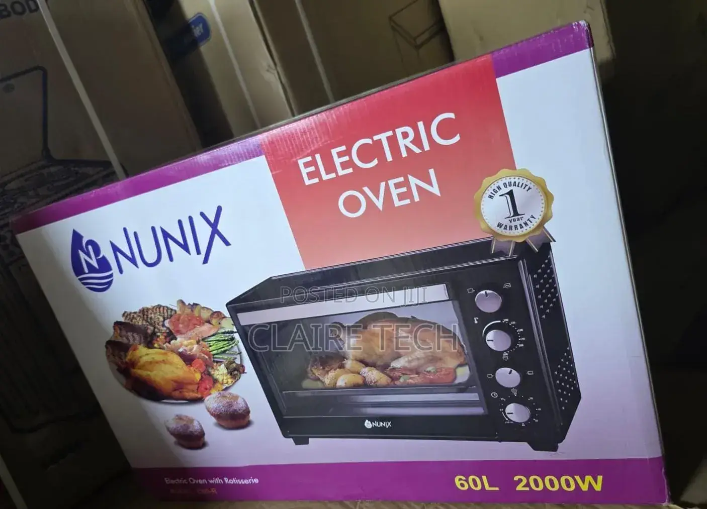 Nunix 60litres Electric Oven With Rotisserie