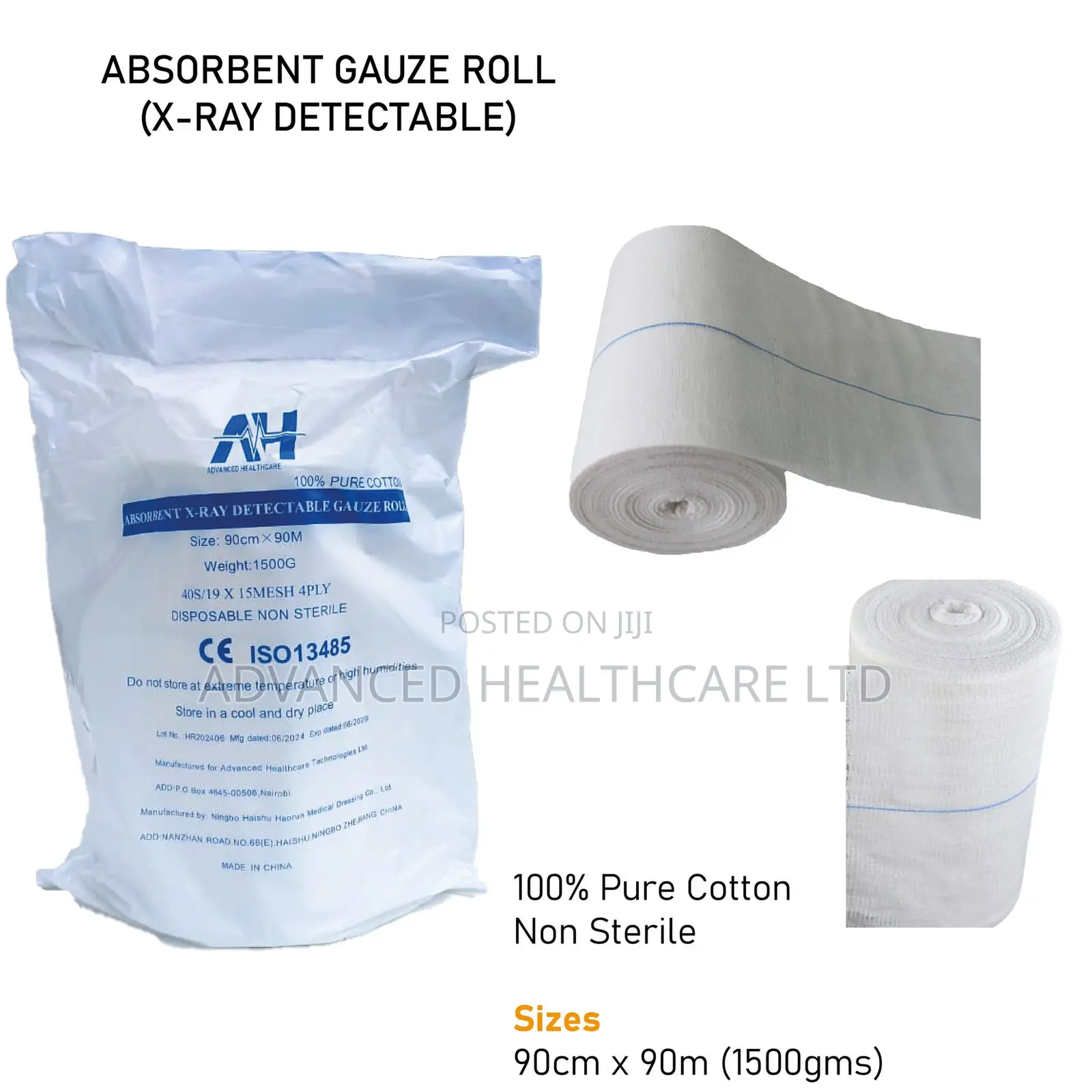 Absorbent Gauze Roll X-Ray Detectable