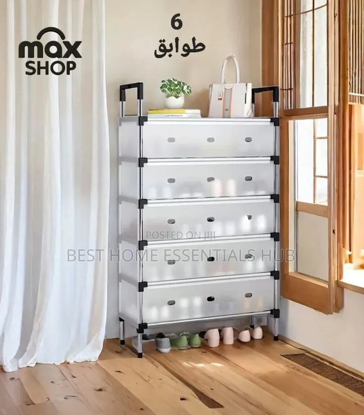 *Shoe Storage Cabinet Foldable and Space-Saving Design-4layer/5l/6l