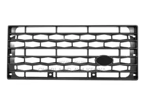 Defender Font Grille Honeycomb Black Matt