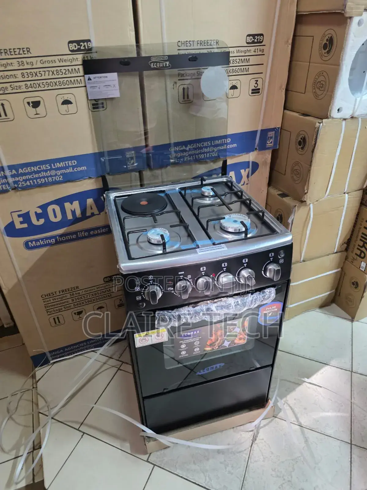 Ecomax 3+1 Standing Cooker With Spacious Baking Oven