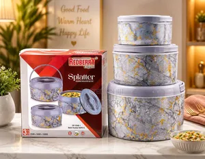 3-Piece Splatter Hot Pot Set - Jf