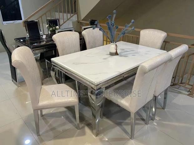 6 Sitter Executive Modern Advanced Marble Dinning Table - thumbnail 2