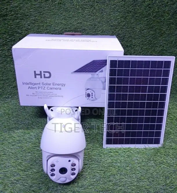 Ubox 4g Sim Hd Intelligent Solar Energy Alert PTZ Camera 4mp-Hd 1080p