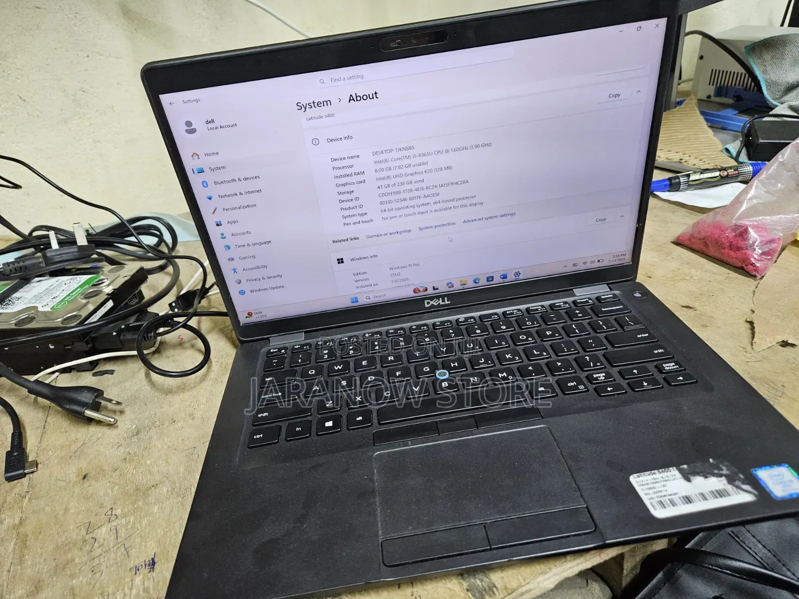 Laptop Dell Latitude 5400 8GB Intel Core i5 SSD 256GB