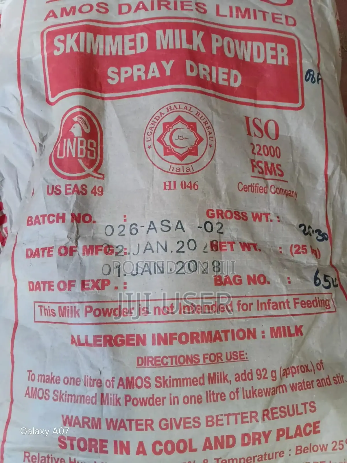 Skimmed Milk Powder -25kg