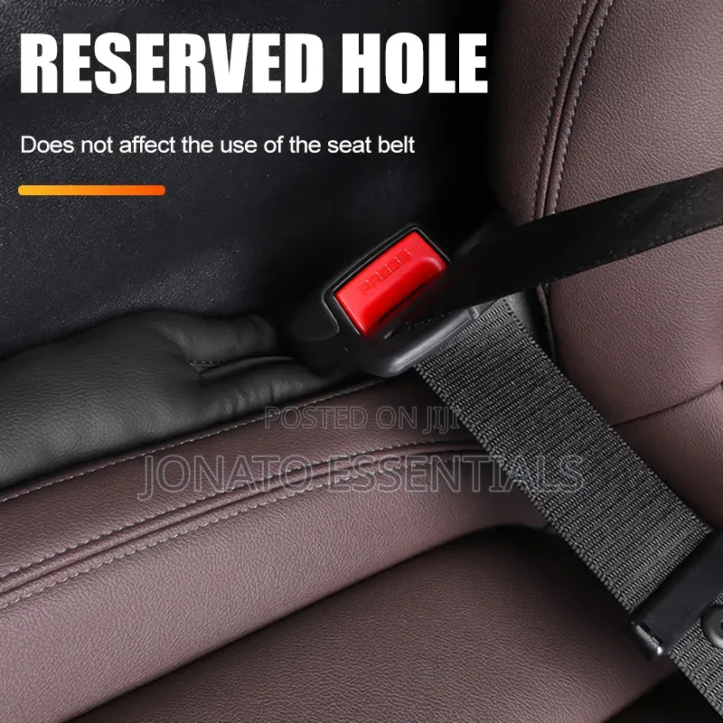 Car Seat Gap Filler Organizer Anti-Drop Padding Black
