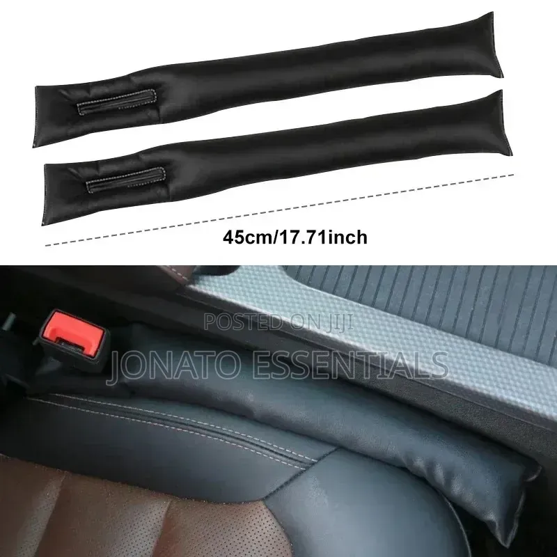 Car Seat Gap Filler Organizer Anti-Drop Padding Black