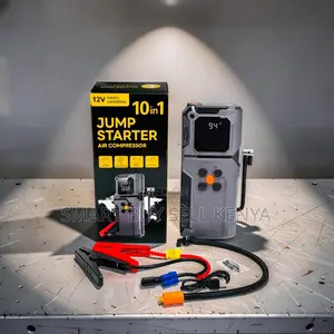 Emergency 10-in-1 Car Jump Starter Digital Air Compressor Inflator
