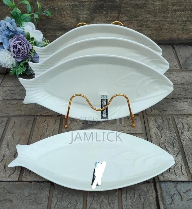 6-Piece Melanie Fish Plate Set - Jf