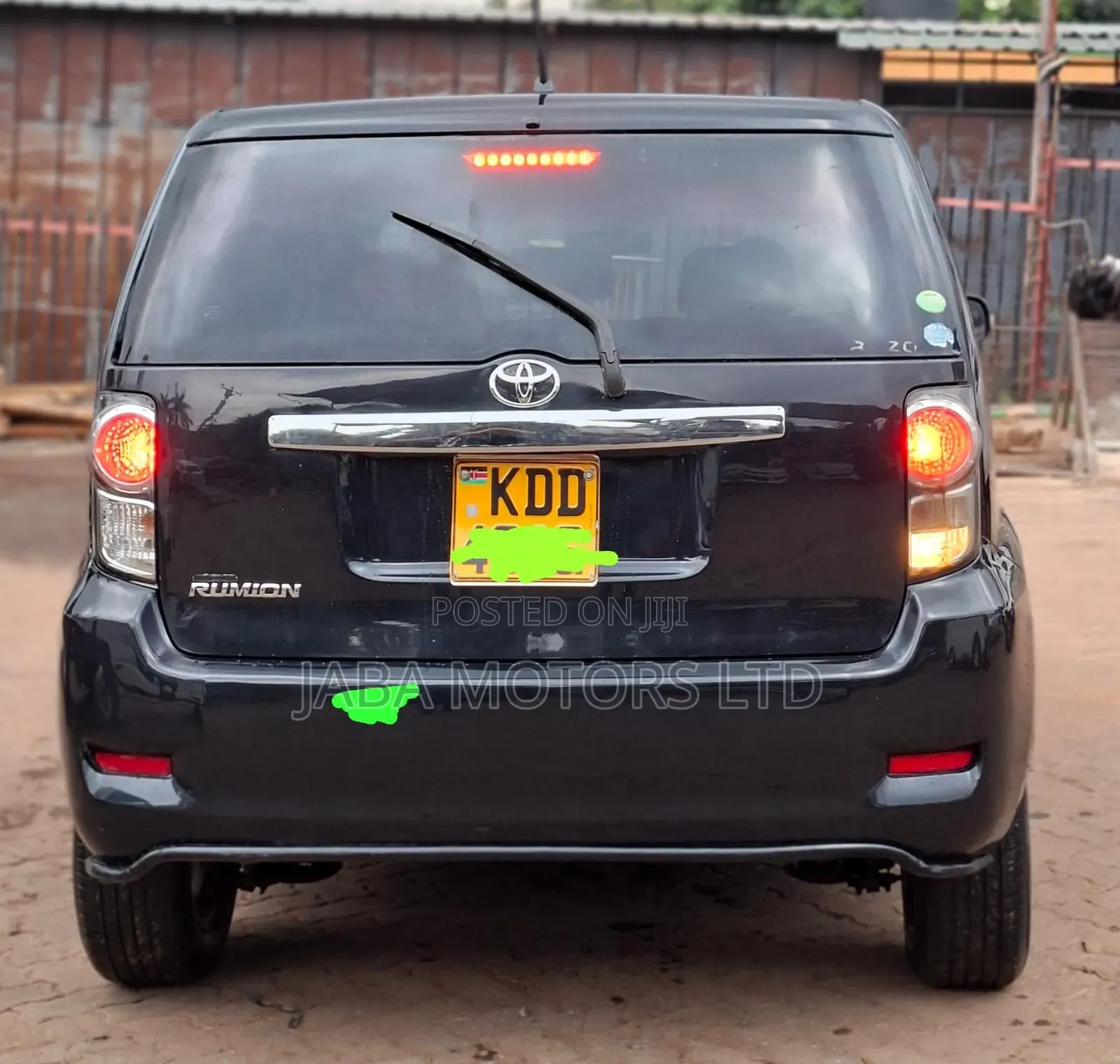 Toyota Corolla Rumion 2014 Black