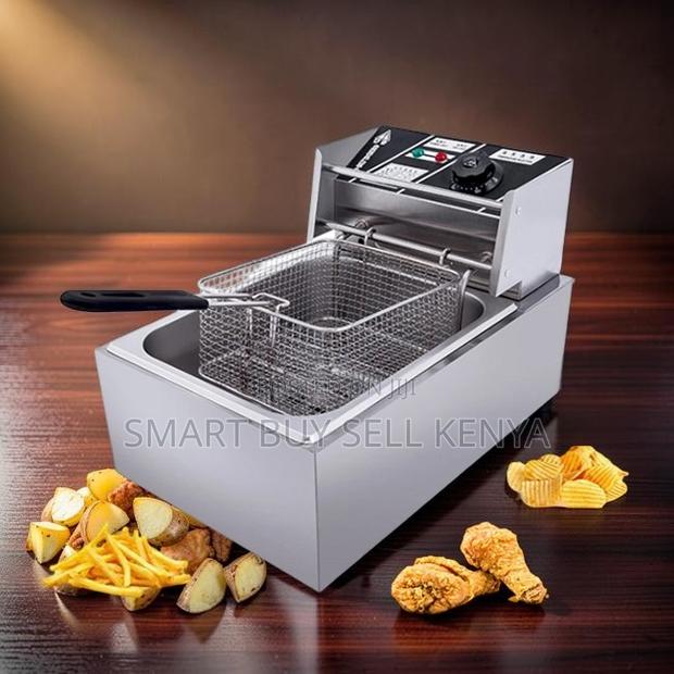 Strong-build 4l/6l/10l Electric Single Tank Stainless Steel Deep Fryer