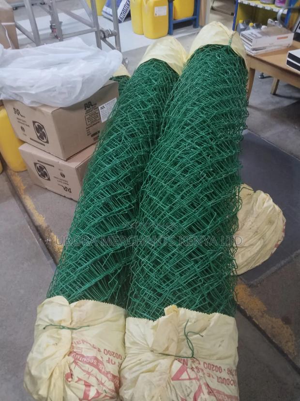 PVC Coated Chainlink Green - 14g, 7ft - thumbnail 2