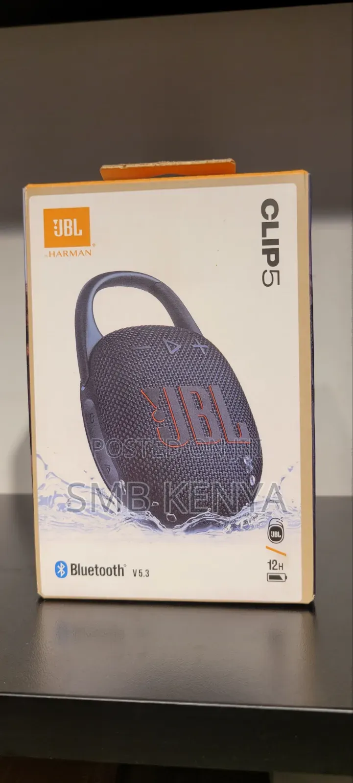 JBL Clip 5-7watts Portable Waterproof Speaker-Black