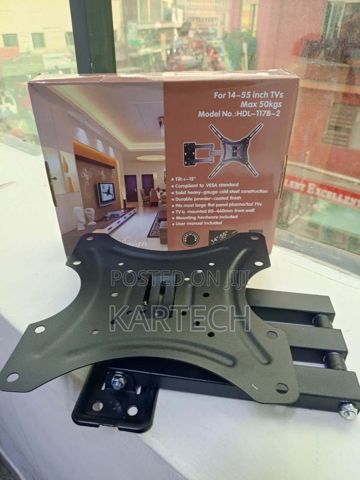 Swivel Full Motion Tv Wall Mount Bracket 14–55 Inch, 50kg Capacity