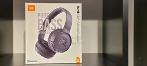 JBL Tune 510bt Wireless on-Ear Headphones With Purebass Sound – Black
