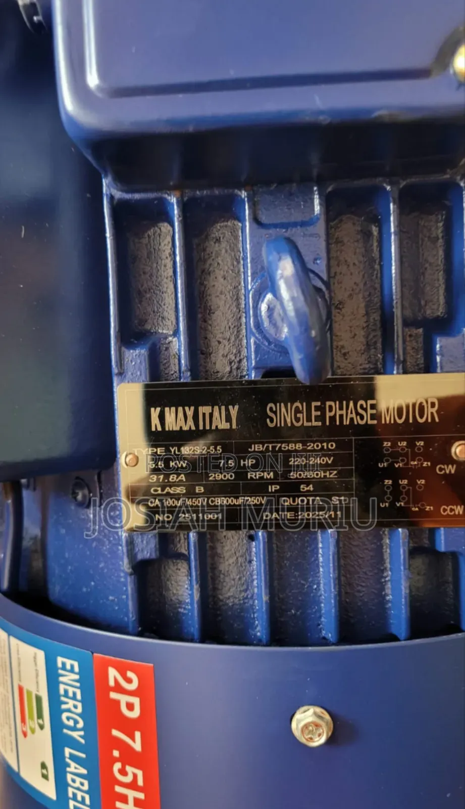 Kax 7.5 Hp Motor