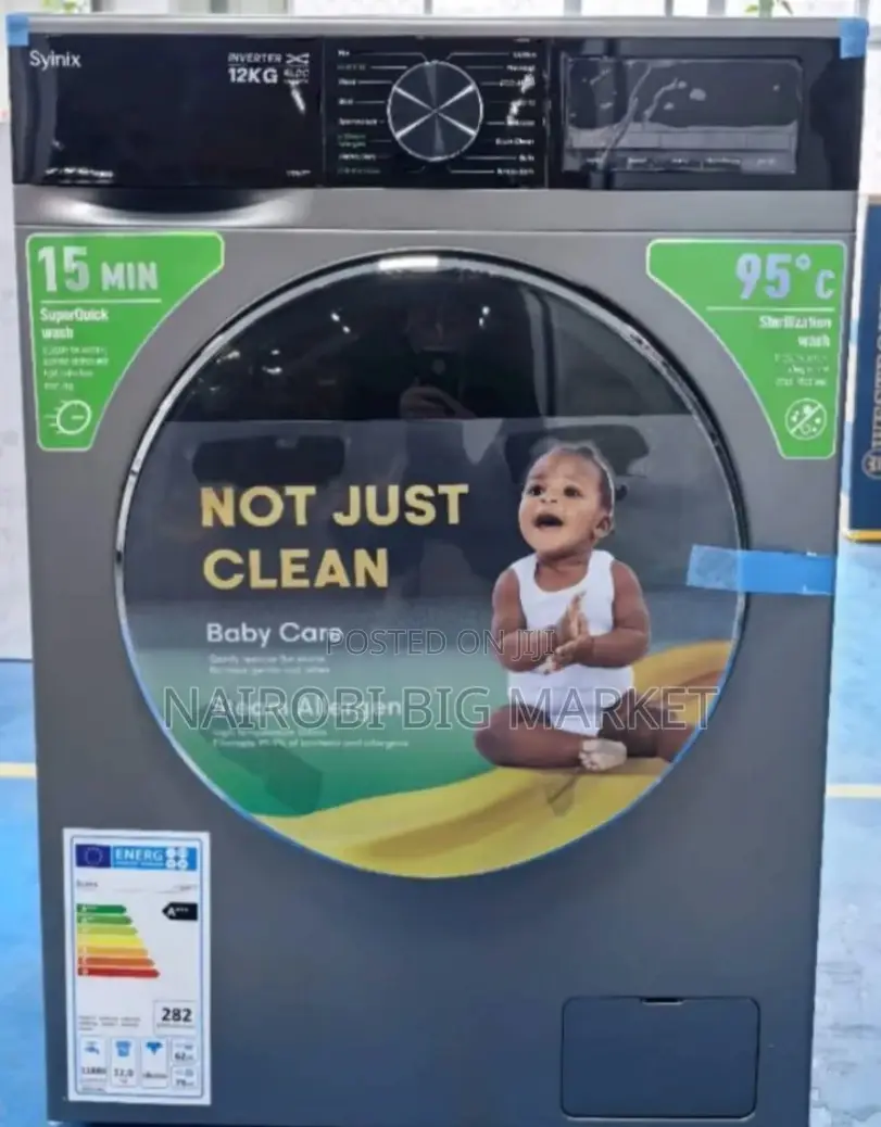 Syinix 12kg Front Load Washing Machine
