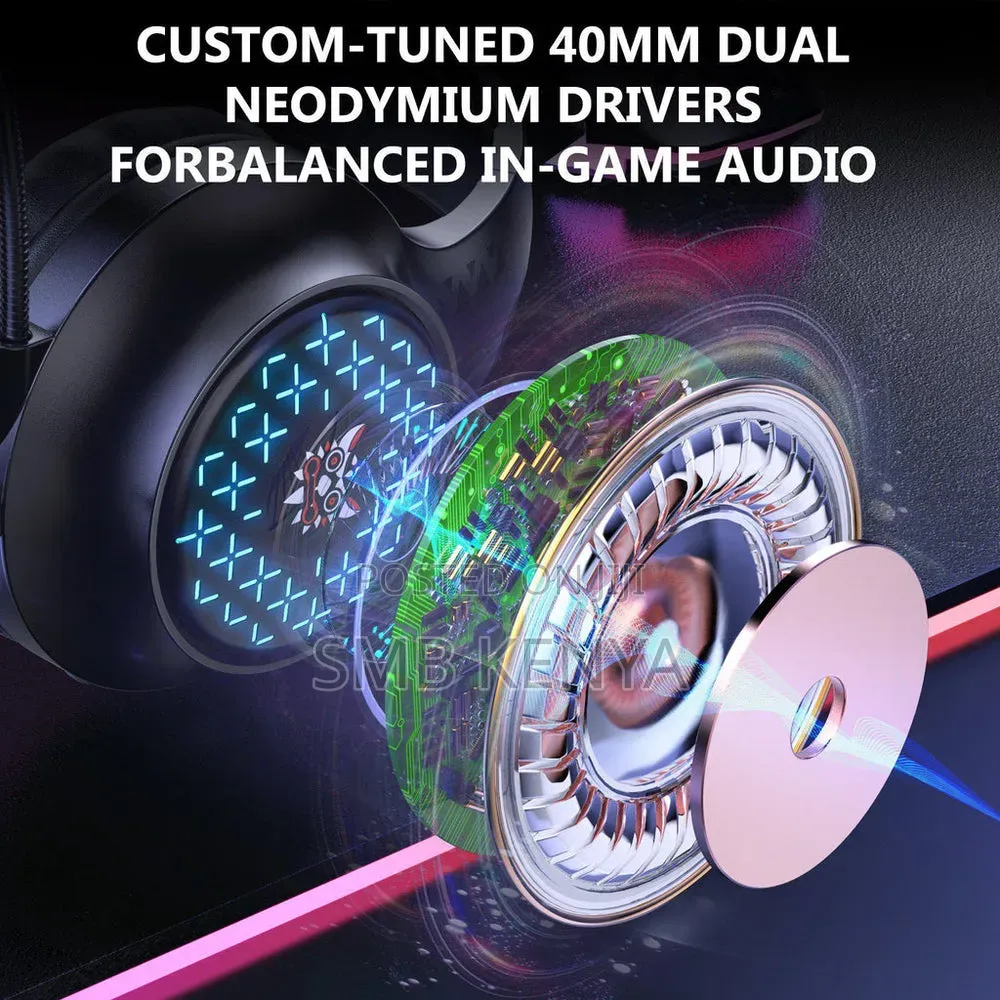 Onikuma X7 Pro RGB Wired Gaming Headset With Microphone (Black)