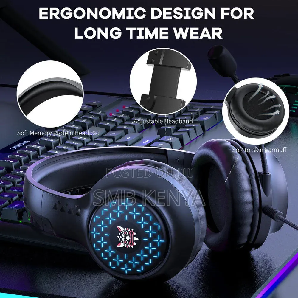 Onikuma X7 Pro RGB Wired Gaming Headset With Microphone (Black)
