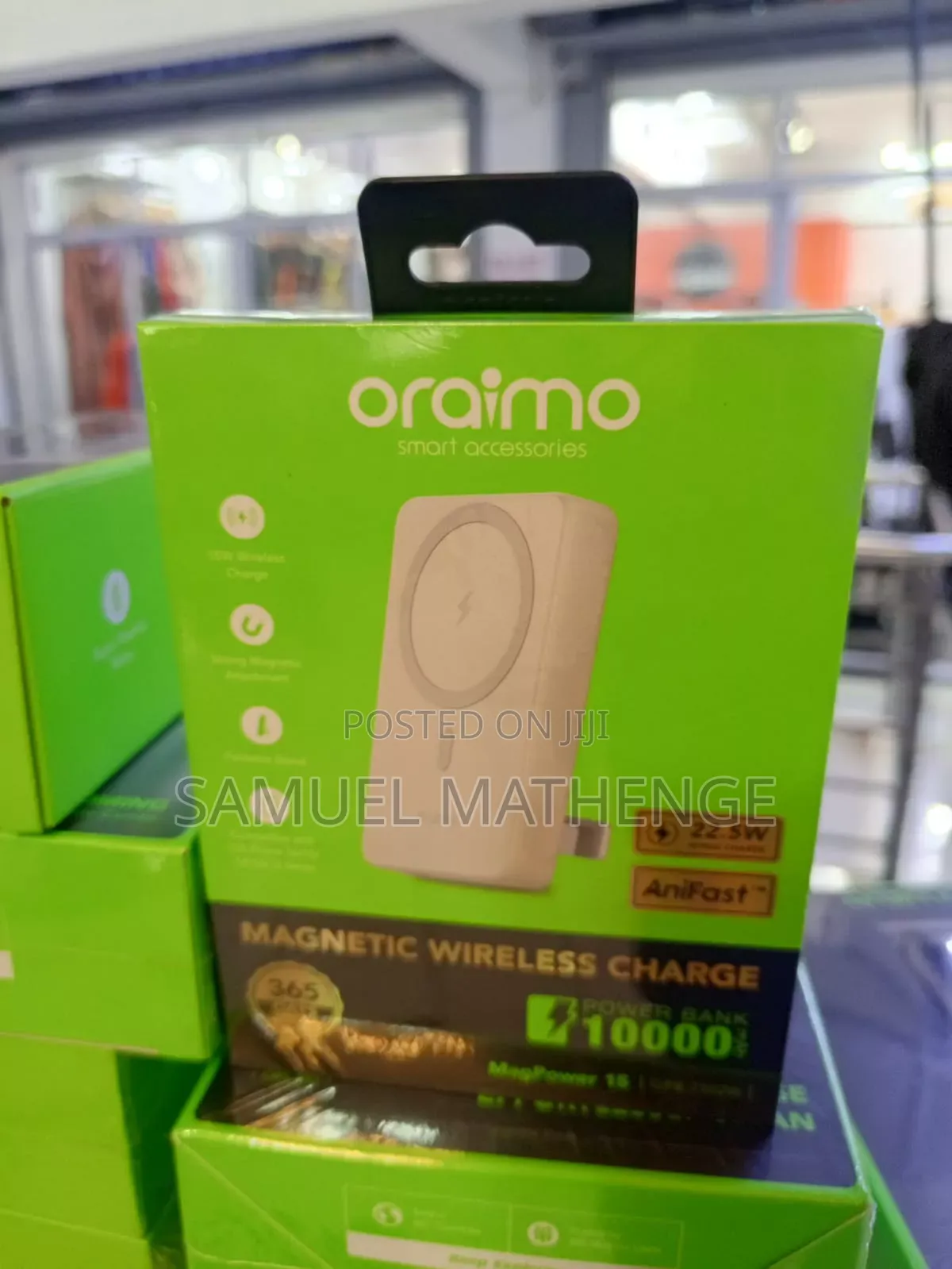 Oraimo Magpower 15 Magnetic Wireless Charger Power Bank 10000mah