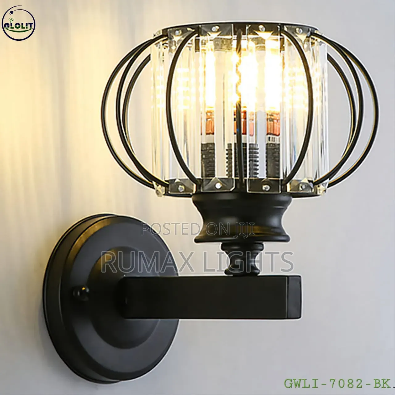 Vintage Crystal Wall Sconce