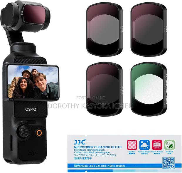 Jjc 4-pack Magnetic Nd Filter Or Dji Osmo Pocket 3, Nd16 Nd64 Nd256