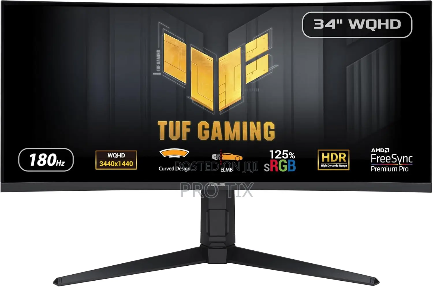 Gaming Monitor Asus Tuf 34 Inch WQHD 180hz Vg34vql3a