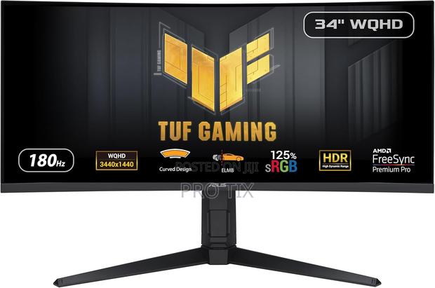 Gaming Monitor Asus Tuf 34 Inch WQHD 180hz Vg34vql3a