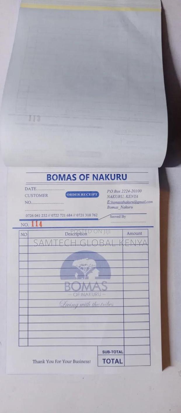 Receipt Books Available - thumbnail 2