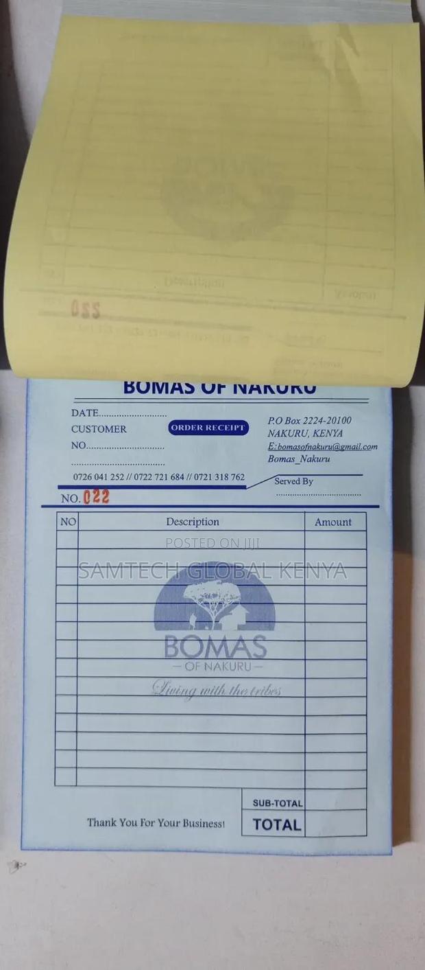 Receipt Books Available - thumbnail 3