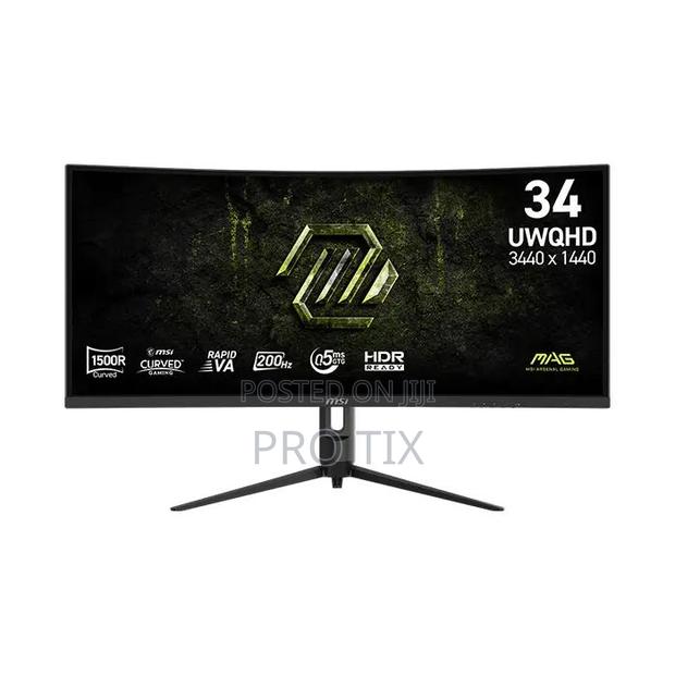 Gaming Monitor Msi Mag 34 Inch WQHD 200hz 342cqrf E20